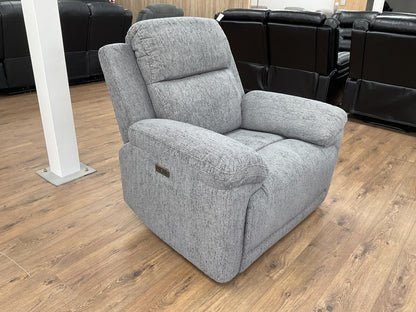 Owen Electric Recliner Sofa Armchair Grey