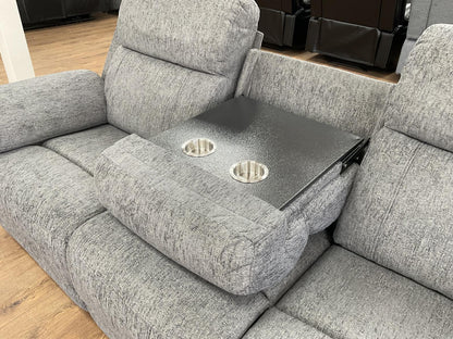 Owen Electric Recliner Sofa 3 Seater Grey