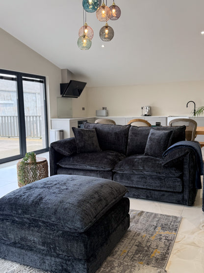 Solaya Sofa Black 3 Seater