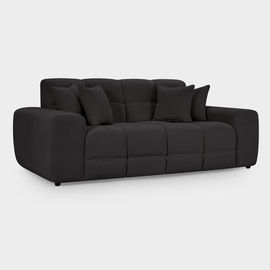 Jacob Sofa Black 3 Seater