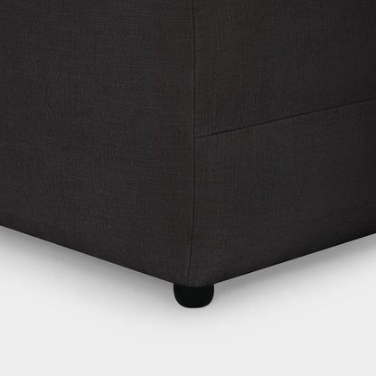 Jacob Sofa Black Footstool