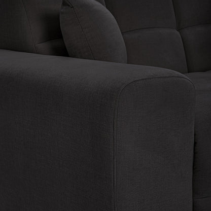Jacob Sofa Black 3 Seater