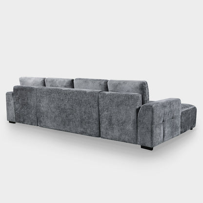 Lora Sofa Bed U Shape Corner Graphite