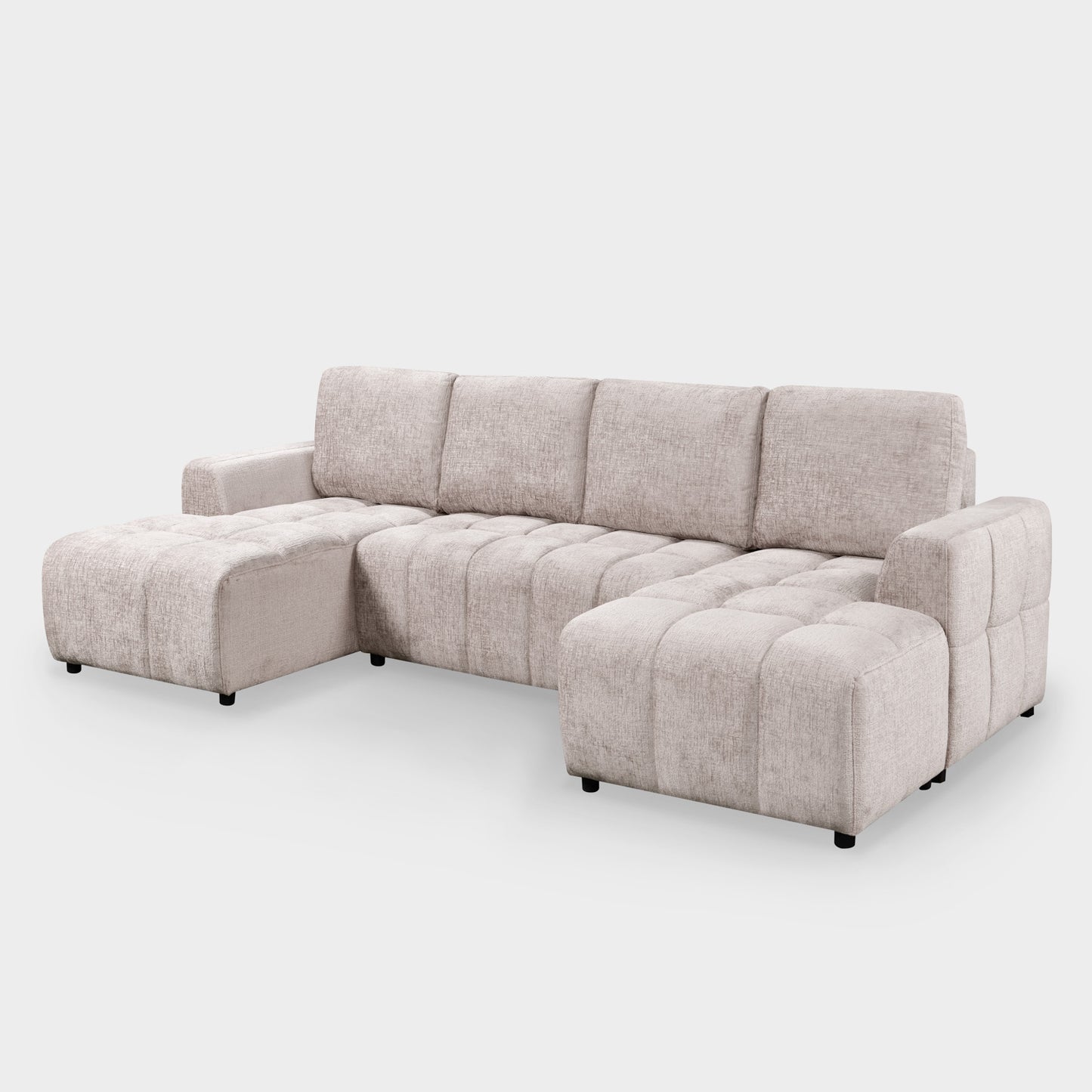 Lora Sofa Bed U Shape Corner Mushroom