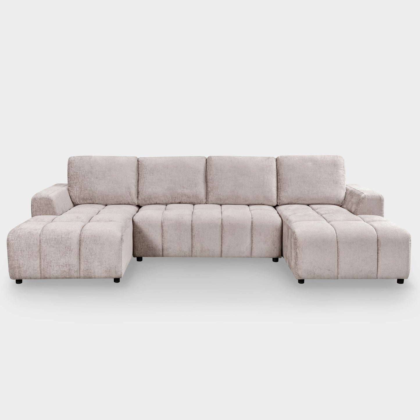 Lora Sofa Bed U Shape Corner Mushroom