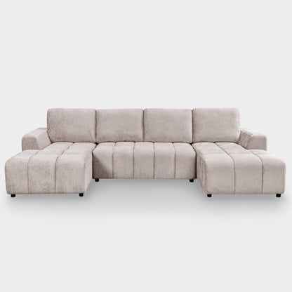 Lora Sofa Bed U Shape Corner Mushroom