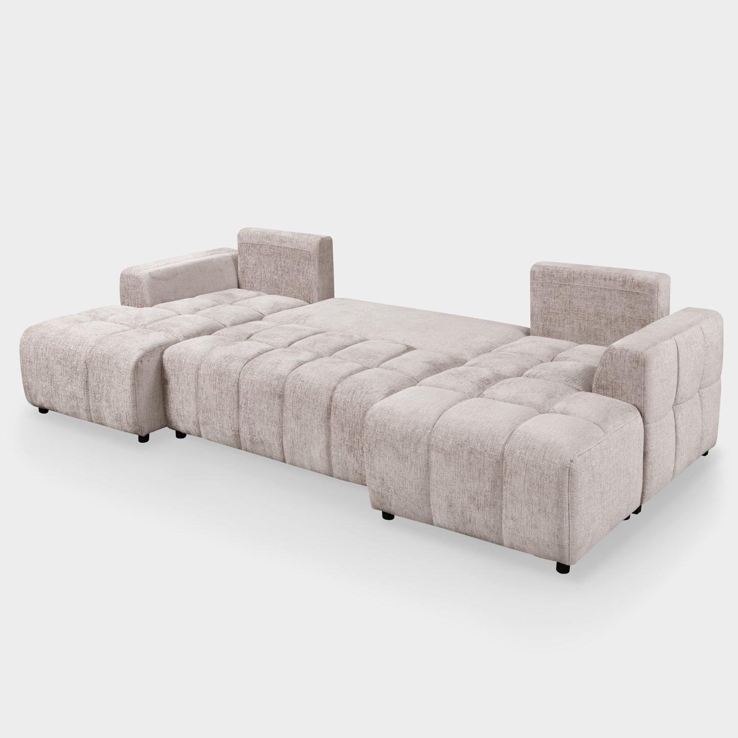 Lora Sofa Bed U Shape Corner Mushroom