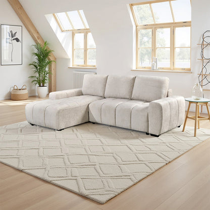 Lora Sofa Bed Beige Left Hand Facing Corner