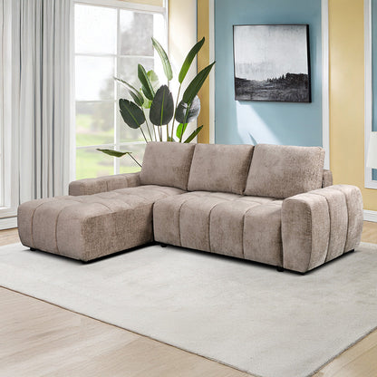Lora Sofa Bed Mushroom Left Hand Facing Corner