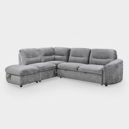Mirella Sofa Bed Left Hand Facing Corner Dark Grey
