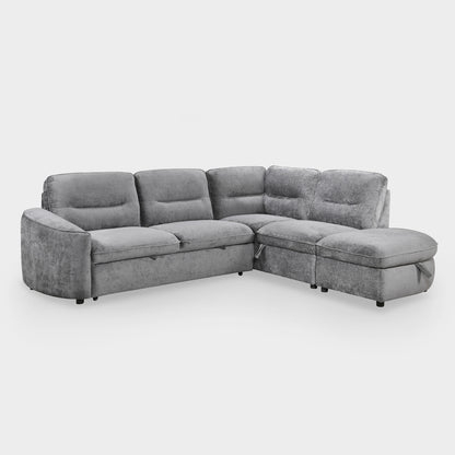 Mirella Sofa Bed Right Hand Facing Corner Dark Grey