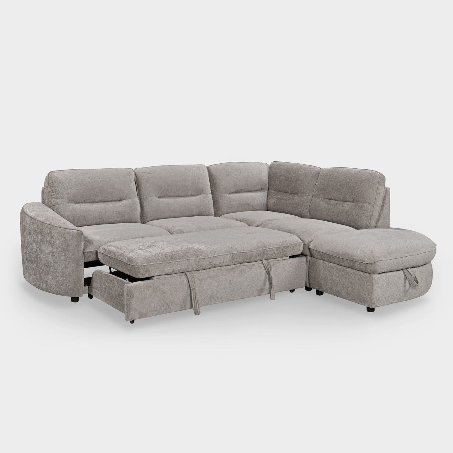 Mirella Sofa Bed Right Hand Facing Corner Grey