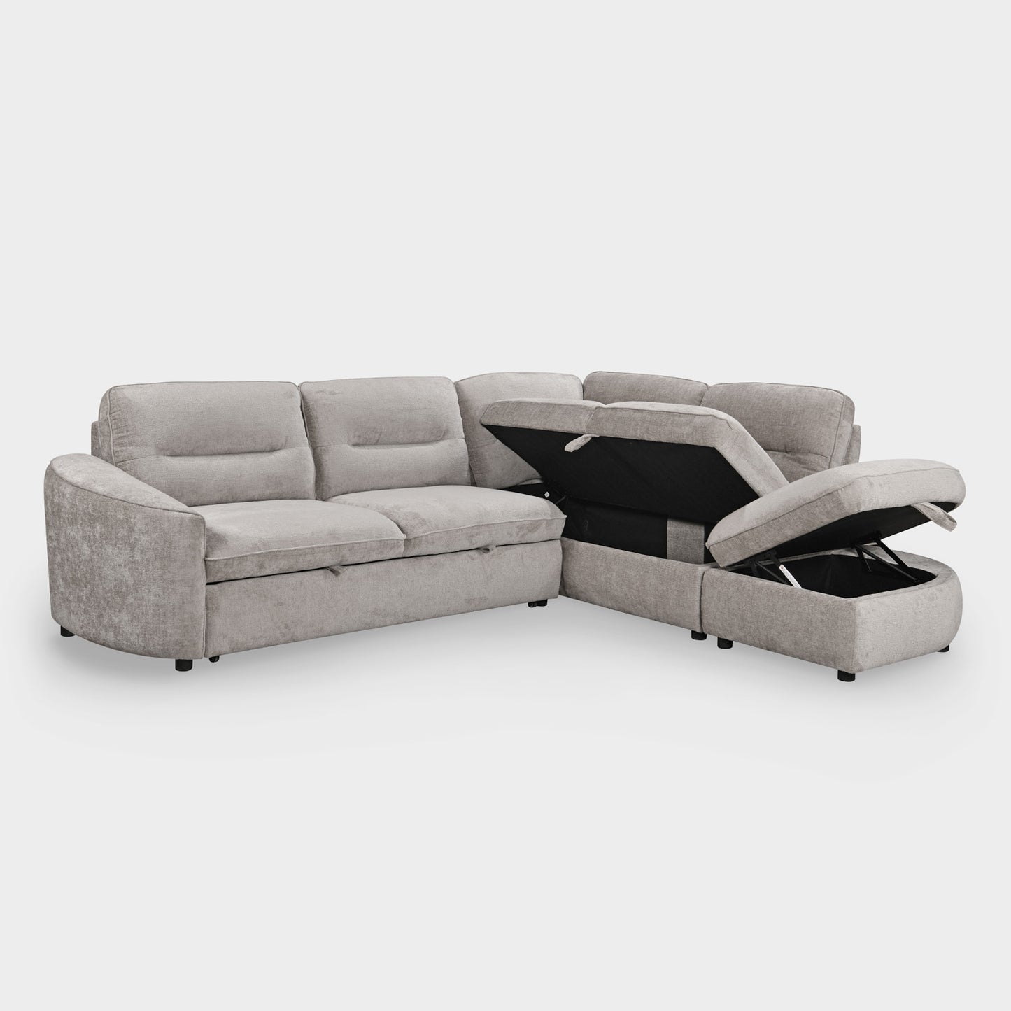 Mirella Sofa Bed Right Hand Facing Corner Grey