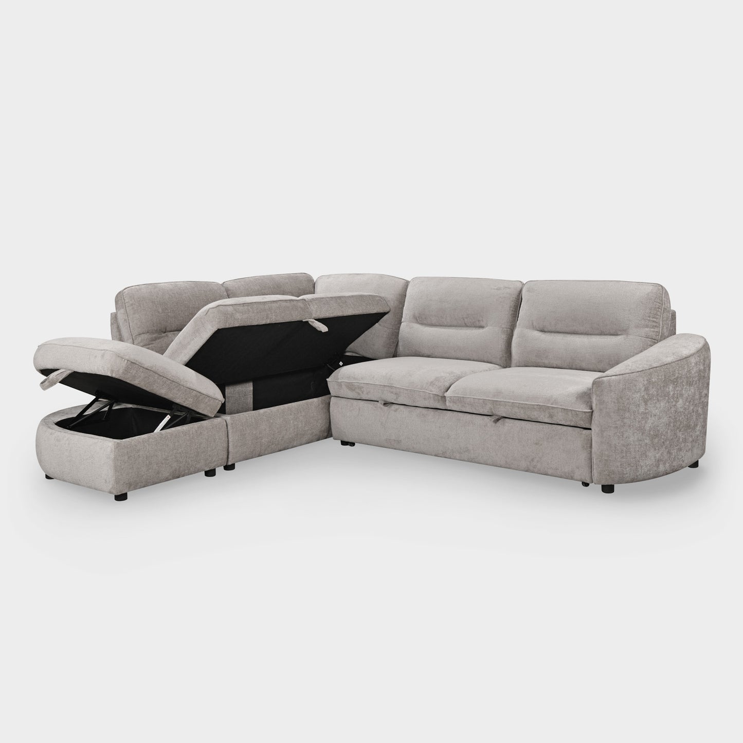 Mirella Sofa Bed Left Hand Facing Corner Grey