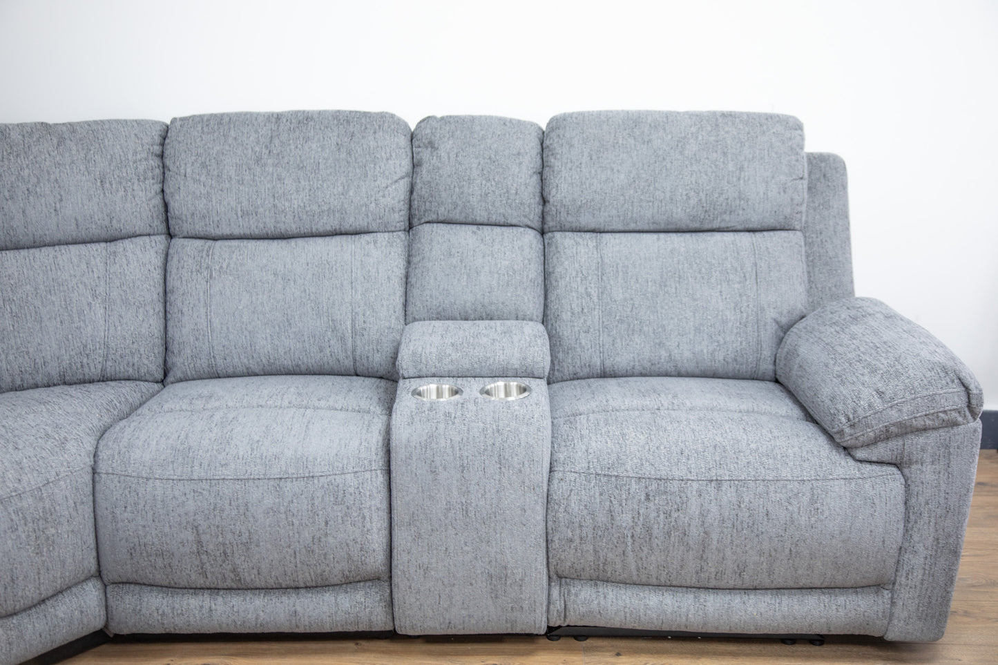 Owen Electric Recliner Sofa Large Corner Grey