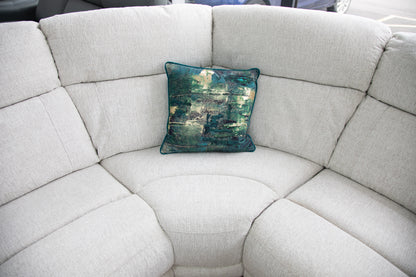 Owen Electric Recliner Sofa Large Corner Beige