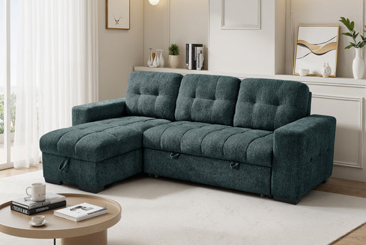 Palermo Sofa Bed Universal Corner Blue