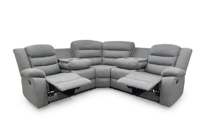 Dundee Recliner Sofa Large Corner Grey