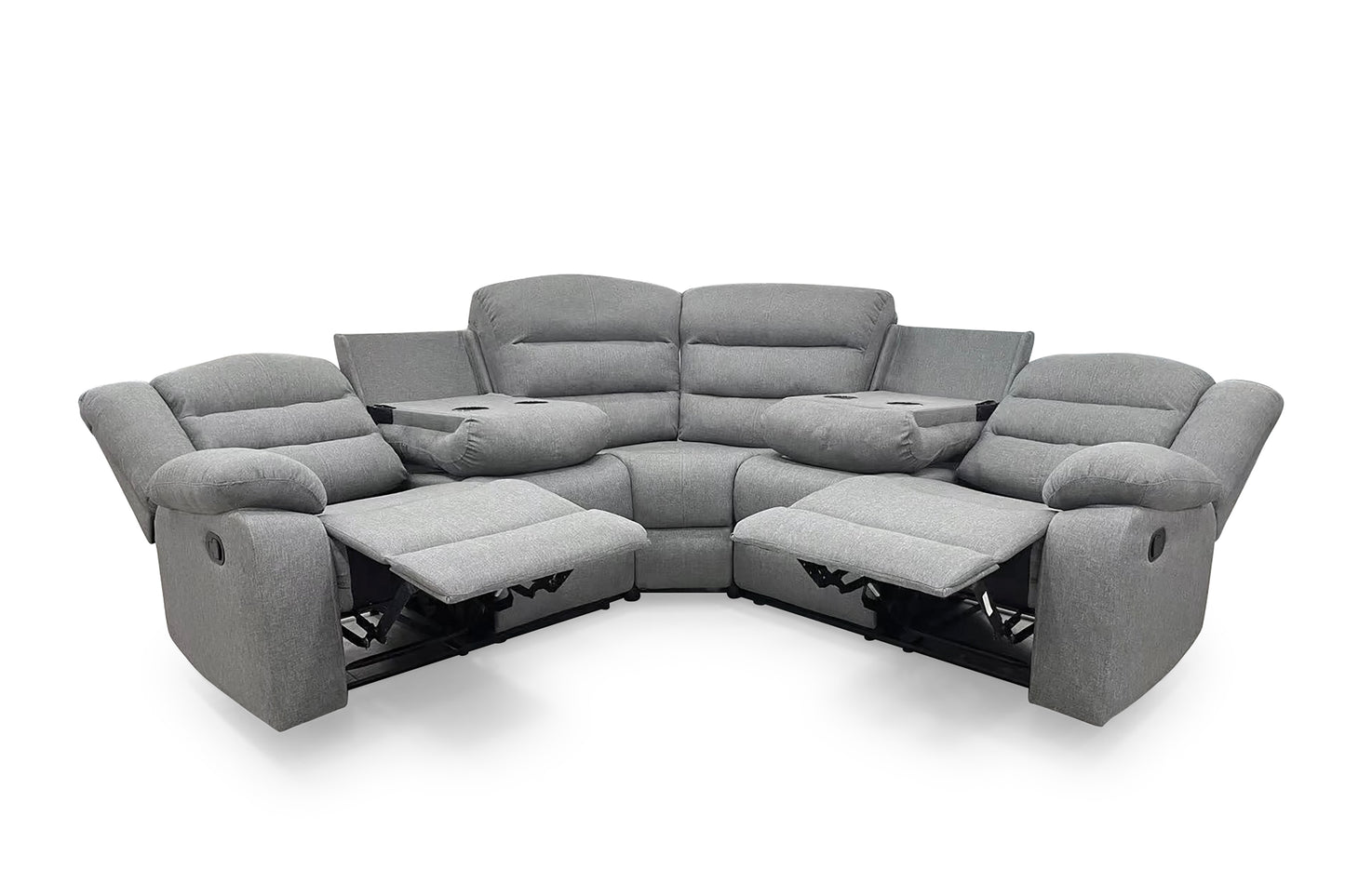 Dundee Recliner Sofa Large Corner Grey