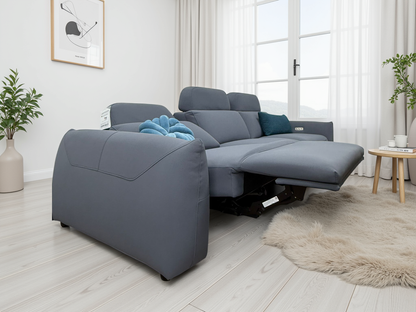 Primrose Recliner Sofa Grey 3 Seater