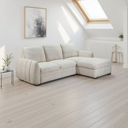 Sienna Sofa Bed Beige Right Hand Facing Corner
