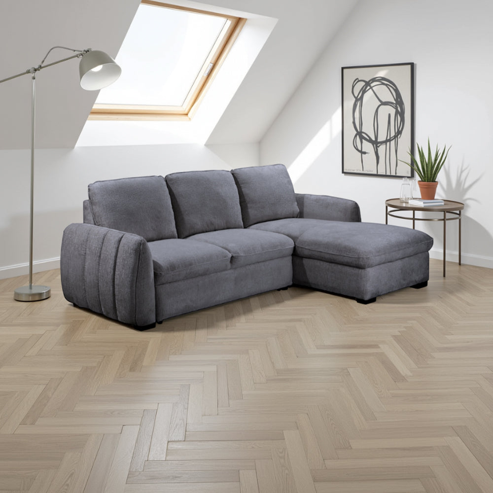 Sienna Sofa Bed Graphite Right Hand Facing Corner
