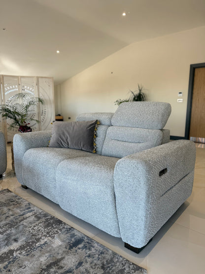 Tokyo Electric Recliner Grey 2 Seater