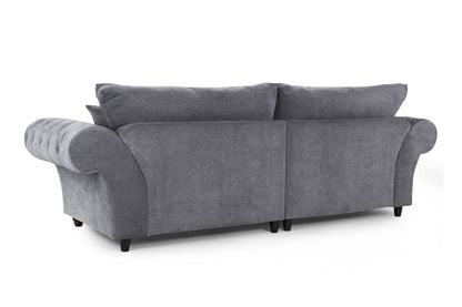 Windsor Fullback Sofa Grey 4 Seater