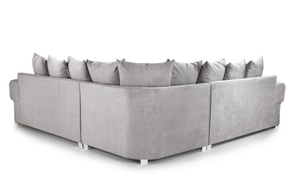 Verona Scatterback Sofabed Grey Large Corner