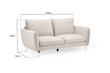 Lavard Sofa Plush Beige 2 Seater