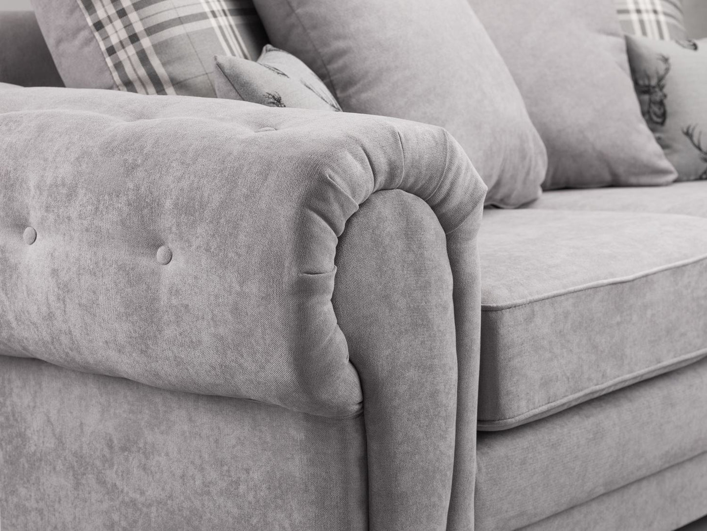 Verona Scatterback Sofa Grey 3 Seater