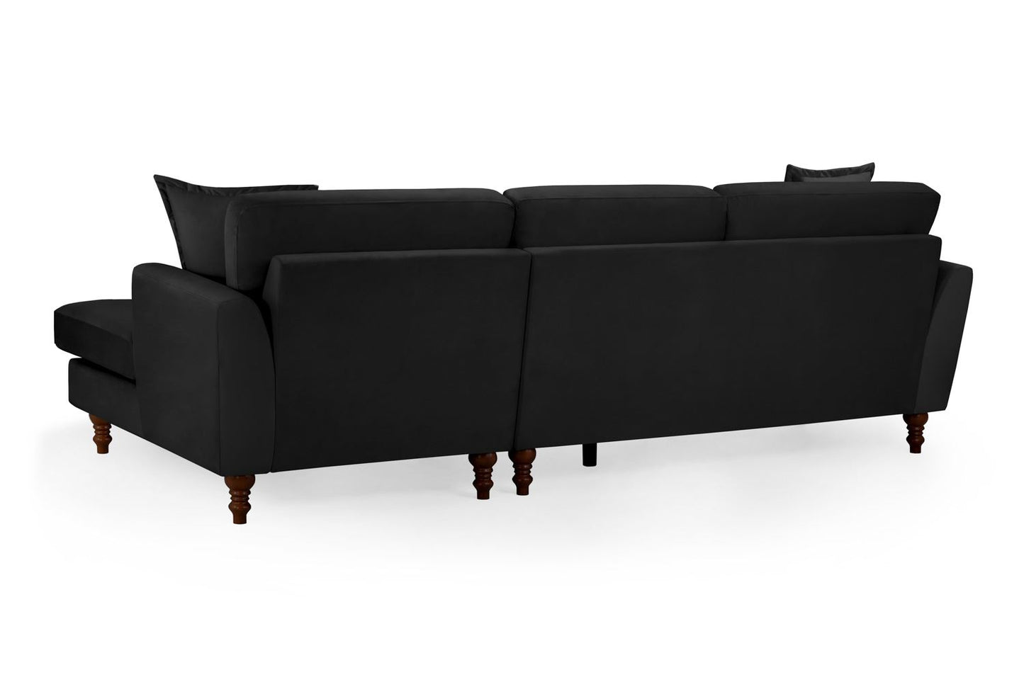 Bari Sofa Black Right Hand Facing Corner