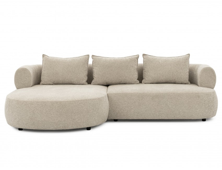 Ferro Sofa Left Hand Facing Corner Beige