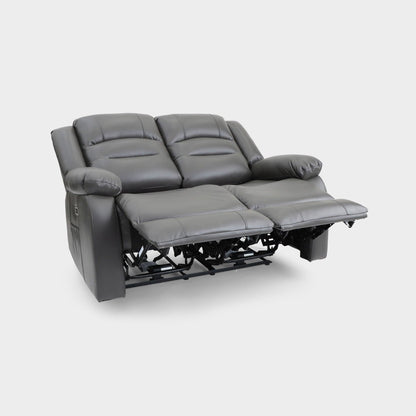 Alva Electric Recliner Sofa Grey 2 Seater